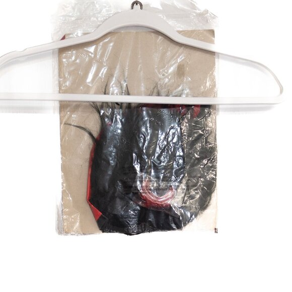 Devil Dress-Up Set One Size Fits All W/ Hood Horns Beard & Red Fang-Teeth Access - Picture 5 of 8